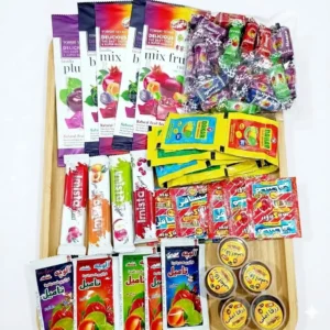 super deal – imported lavashak, fruity bars, sauces & imli ready to eat box