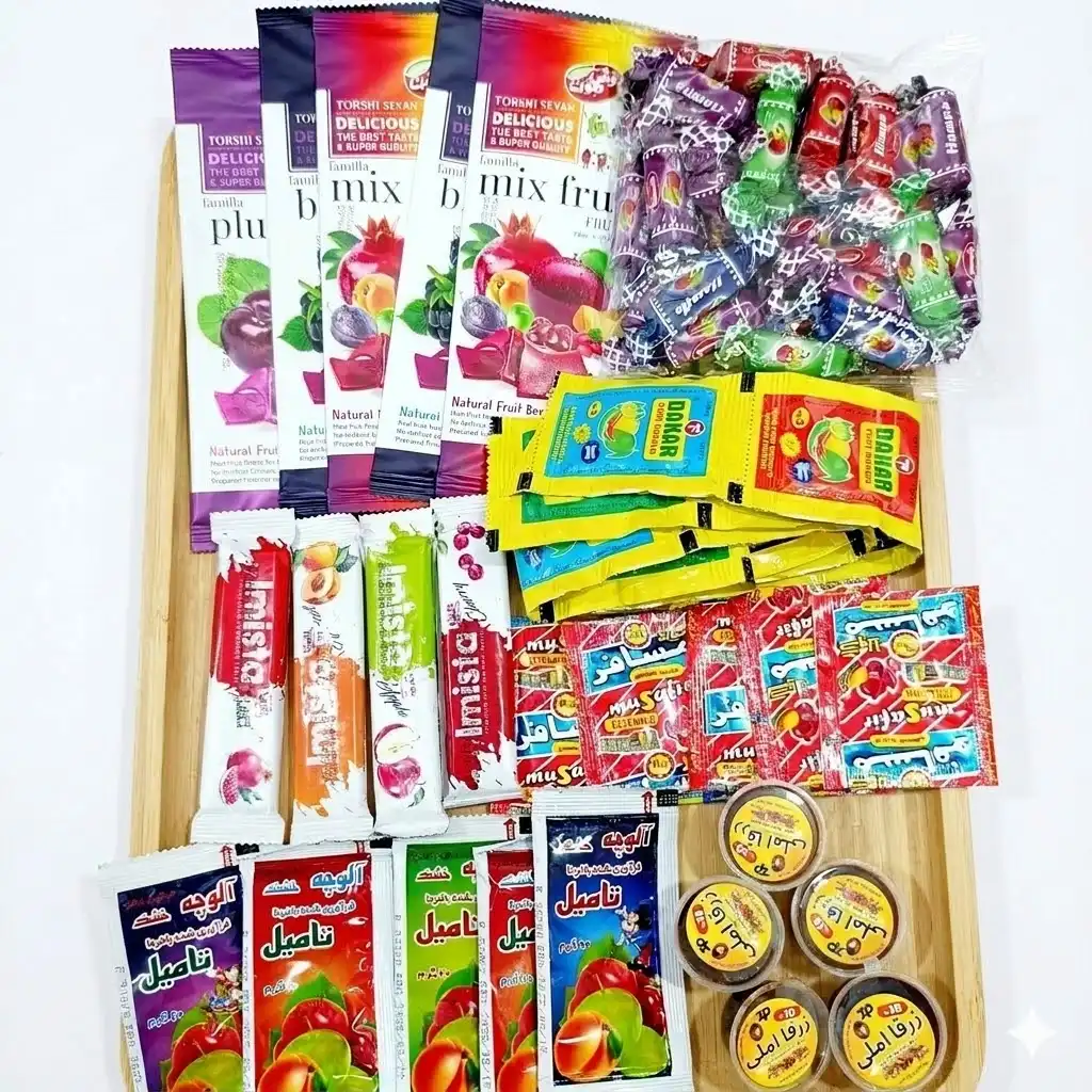 super deal – imported lavashak, fruity bars, sauces & imli ready to eat box