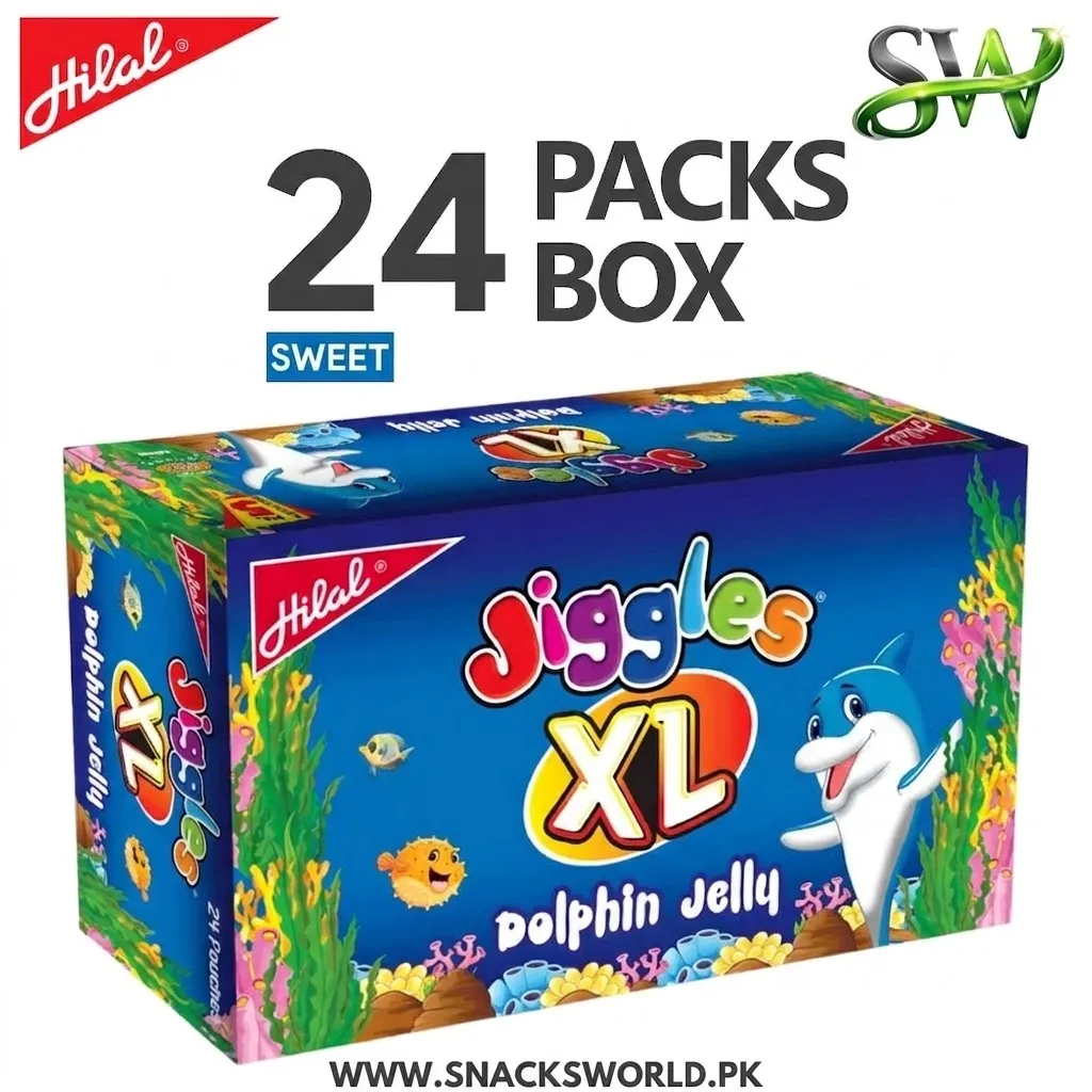 hilal jiggles dolphin xl – mix fruit flavored (24 packs)