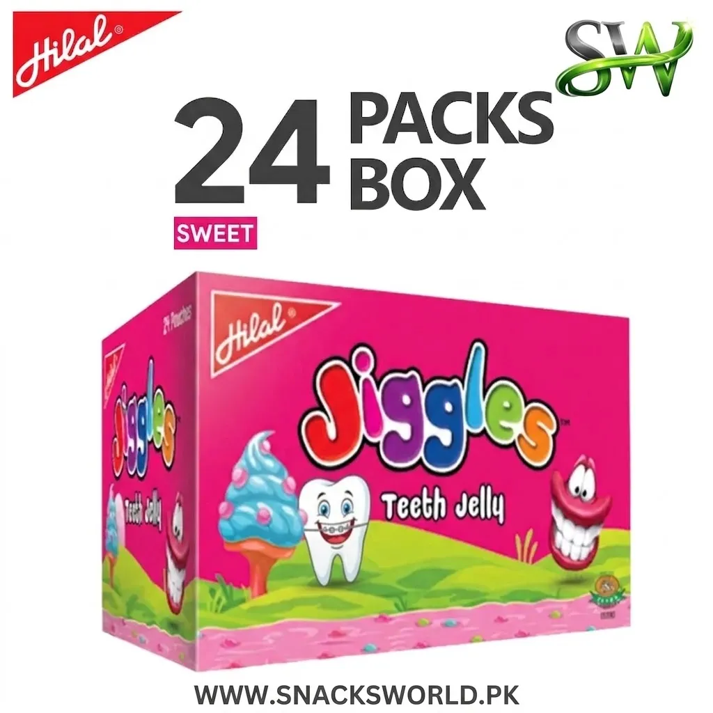 hilal jiggles teeth jelly – funny teeth shaped (24 packs)