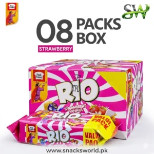 peek freans rio – strawberry vanilla flavored biscuits