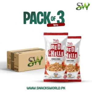 fv | potato sticks red chilli 30gms pack of 03