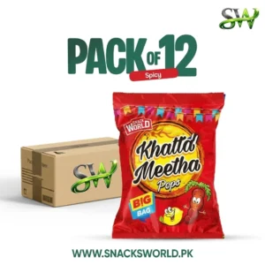 snack world | khatta meetha jumbo pops pack of 12